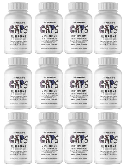 CAPS Mushroom 10-in-1 Immunity Blend 12 Bottles 720 Capsules