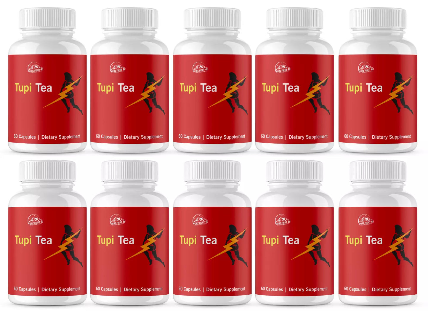 Tupi Tea Dietary Supplement - 10 Bottles 600 Capsules