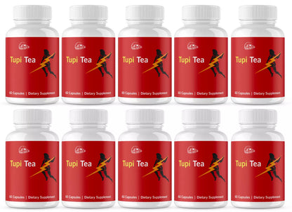Tupi Tea Dietary Supplement - 10 Bottles 600 Capsules