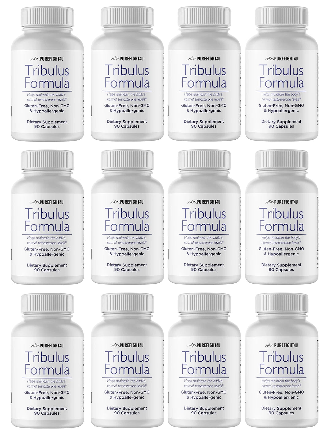 Tribulus Formula - Dietary Supplement 12 Bottles 1080 Capsules