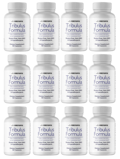 Tribulus Formula - Dietary Supplement 12 Bottles 1080 Capsules