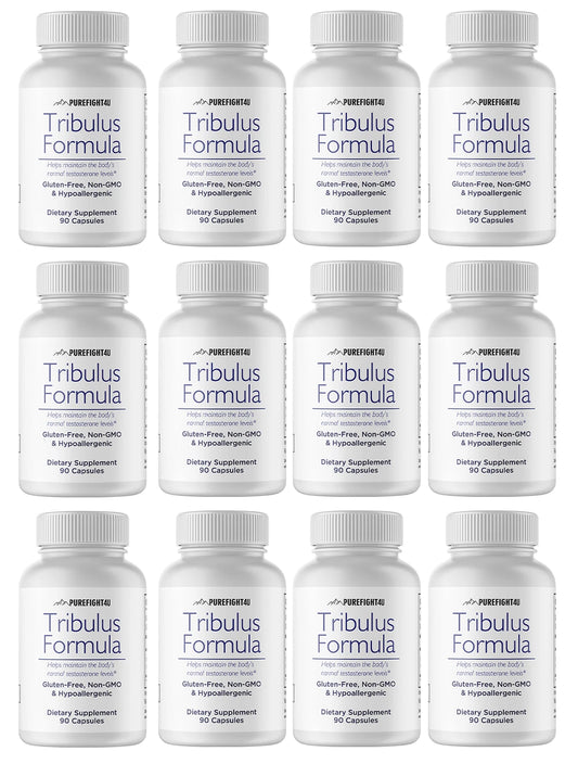 Tribulus Formula - Dietary Supplement 12 Bottles 1080 Capsules