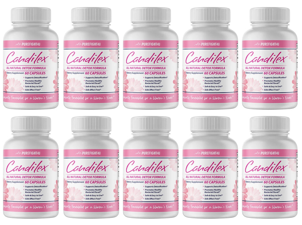 Candilex All Natural Detox Formula 10 Bottles 600 Capsules