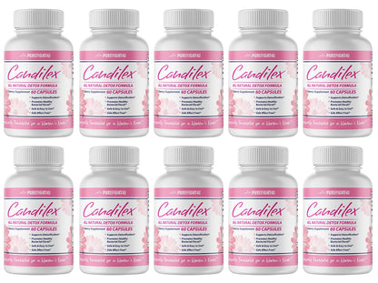 Candilex All Natural Detox Formula 10 Bottles 600 Capsules