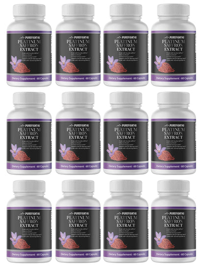 Platinum Saffron Extract - 12 Bottles 720 Capsules