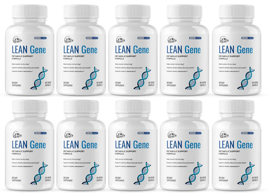 Lean Gene Metabolic Weight Loss Support Supplement - 10 Bottles 600 Capsules
