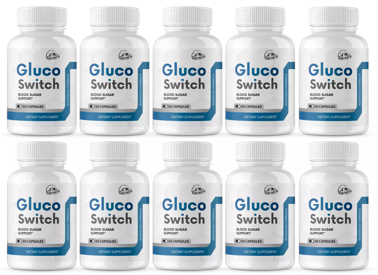 Gluco Switch Blood Sugar Support, Natural Formula for Sugar Balance, 60 Capsules
