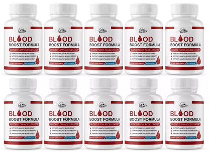 Blood Boost Formula Blood Flow Accelerator 10 Bottles 600 Capsules