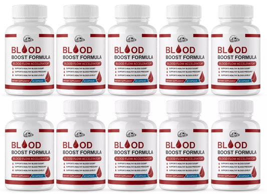 Blood Boost Formula Blood Flow Accelerator 10 Bottles 600 Capsules