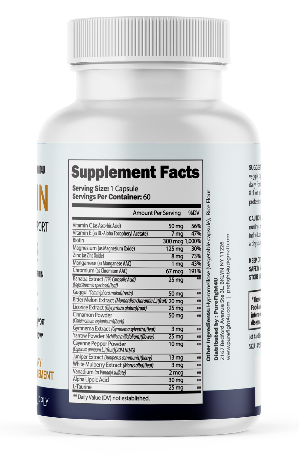 Varicorin Daily Supplement for Vein & Circulatory Support Formula - 60 Capsules
