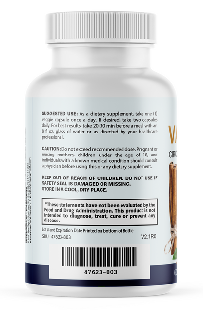 Varicorin Daily Supplement for Vein & Circulatory Support Formula - 60 Capsules