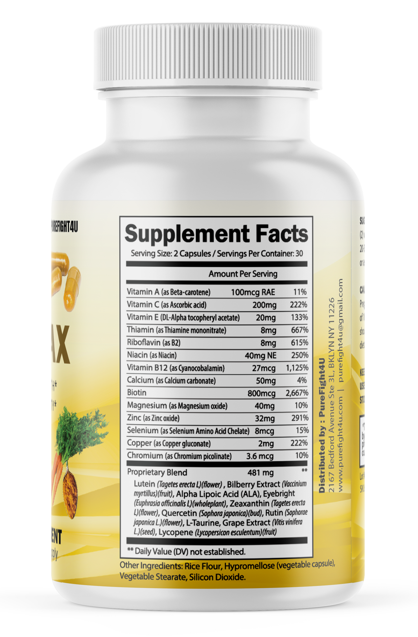 VistaMax (60 Capsules) Support to Eye Health & Strengthen Eye Function Vitamins