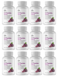 Resveratrol 600mg Dietary Supplement - 12 Bottles 720 Capsules