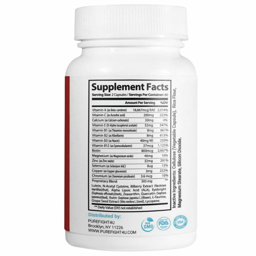 Visiclear Rpd 10 Bottles VisiClear Pro Advanced Eye Health Formula 60 Capsules x 10 ...