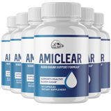 AMICLEAR Blood Sugar Support Supplement Formula - 6 Bottles 360 Capsules