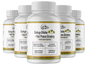 Ginkgo Biloba+Red Panax Ginseng Premium Green Superfood - 5 Bottles 300 Capsules