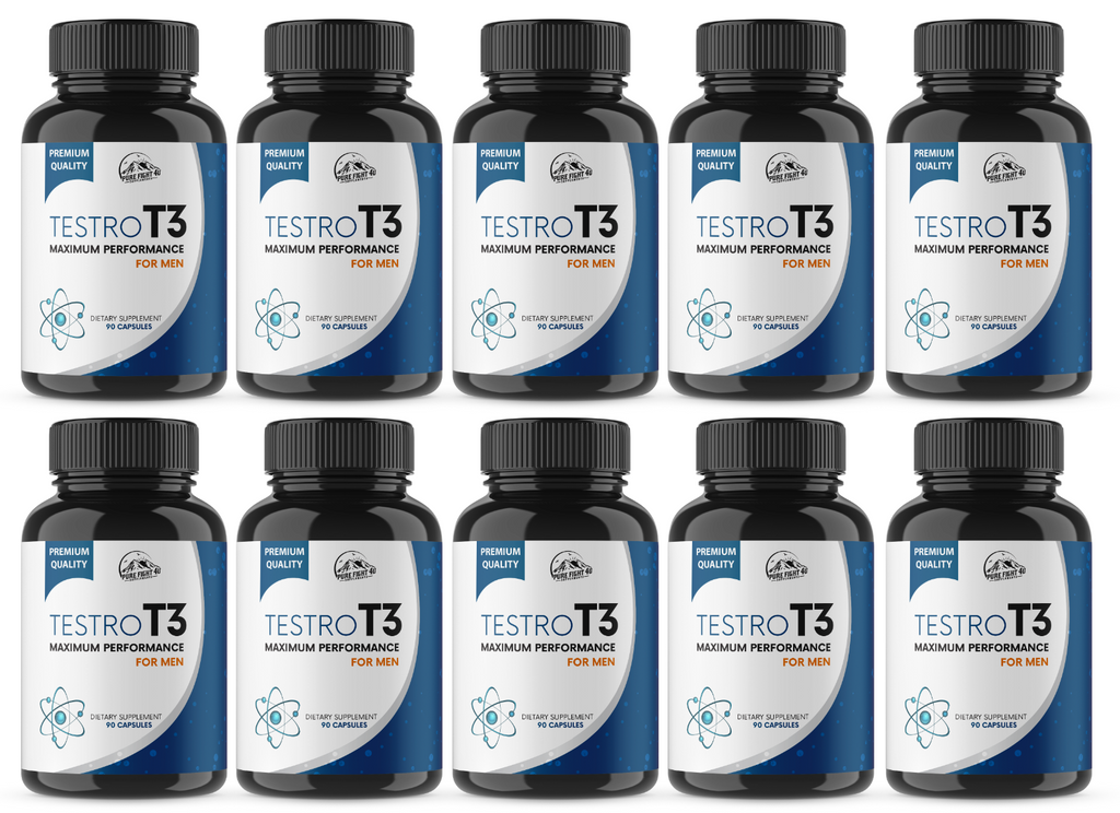 Testro T3 Pills Maximum Performance for Men - 10 Bottles 900 Capsules
