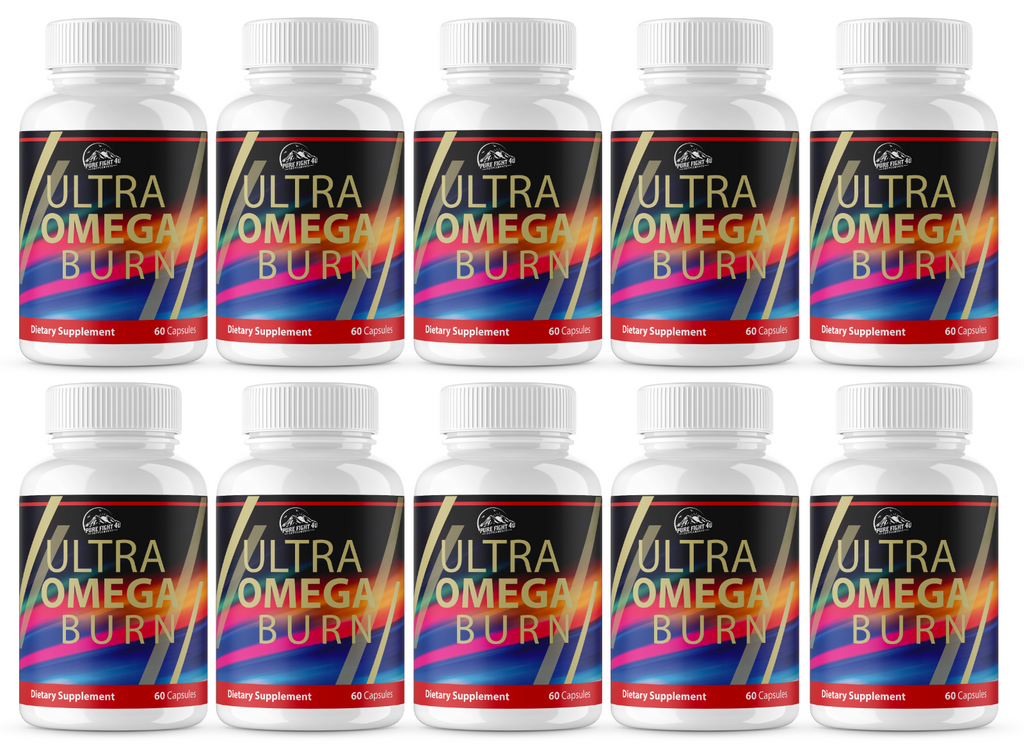 Ultra Omega Burn Dietary Supplement - 10 Bottles 600 Capsules