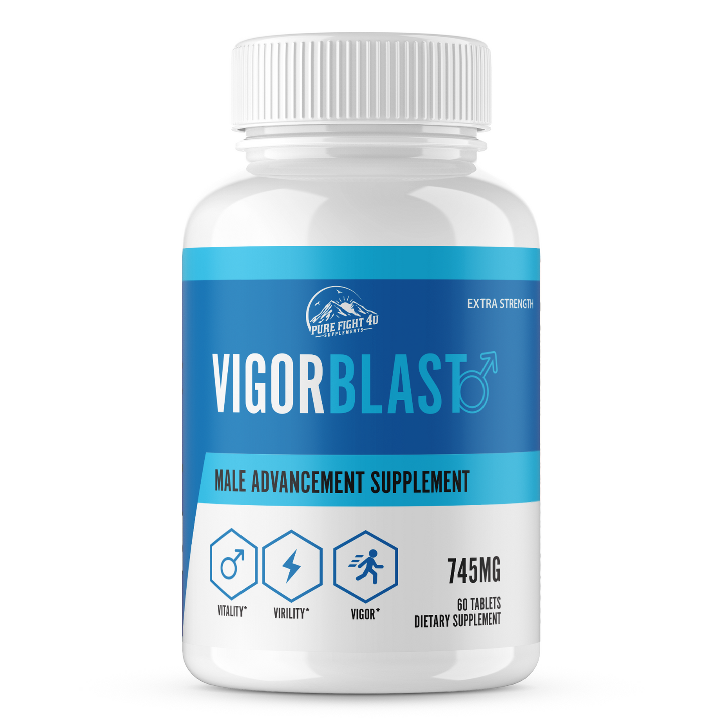Vigor Blast Male Advancement for Strength, Endurance, & Vitality 5 Bottles 300 Tablets