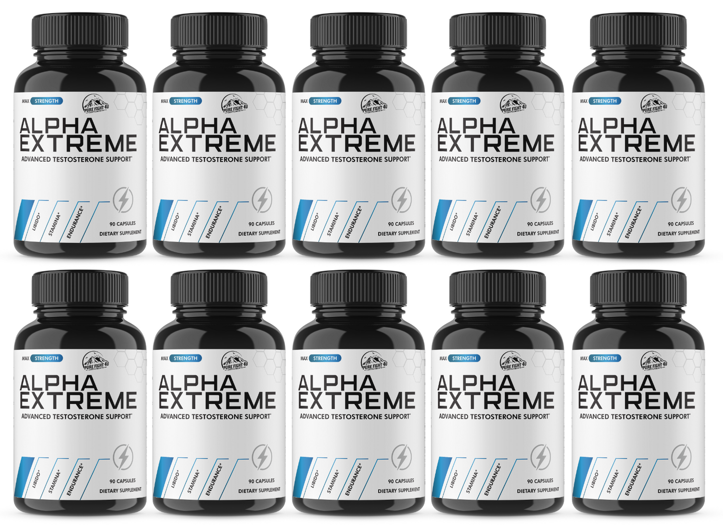 Alpha Extreme Advanced Male Support - 10 Bottles 900 Capsules