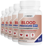 Blood Pressure 911 Premium Blood Pressure Support - 5 Bottles 300 Capsules