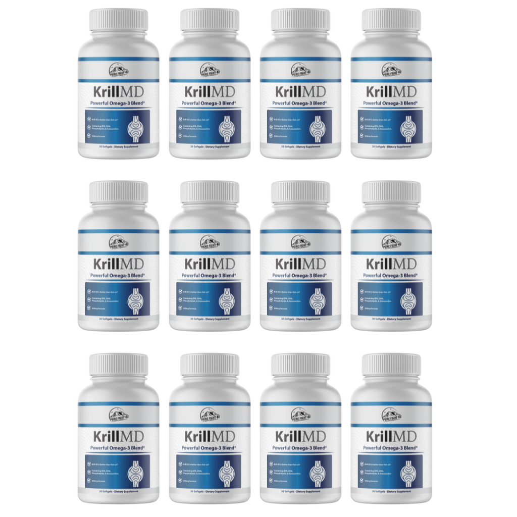 Krill MD Powerful Omega-3 Blend 12 Bottles 720 Softgels