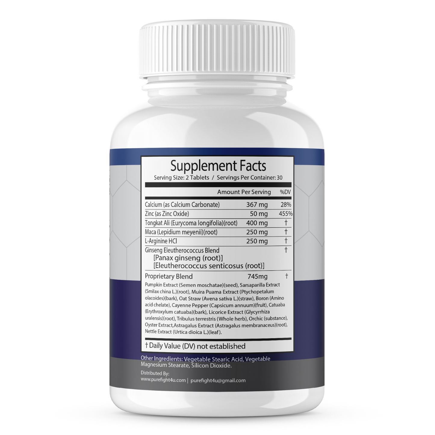Vert3x Perk - Male Advanced Support for Maximum Support & Performance 60 Tablets