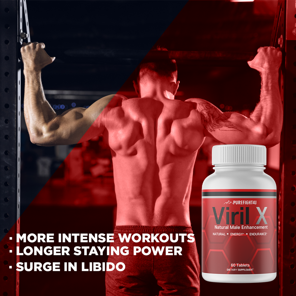 Viril X Dietary Supplement, Natural Male Enhancement, 3 Bottles 60 Tablets
