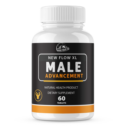 New Flow XL Male Advancement Natural Supplement for Peak Performance 2 Bottles 120 Tablets