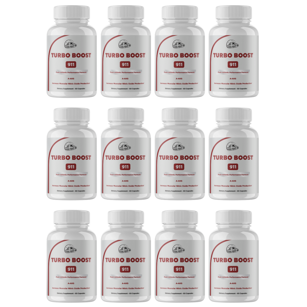 Turbo Boost 911 Peak Athletic Performance Formula 12 Bottles 720 Capsules