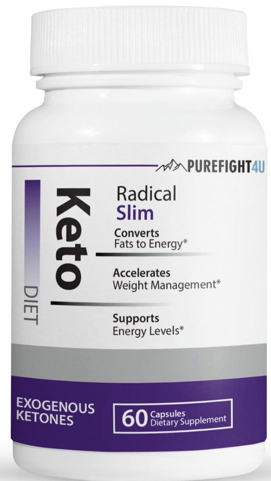Keto Diet Radical Slim Exogenous Ketones 60 Capsules
