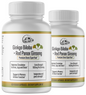 Ginkgo Biloba+Red Panax Ginseng Premium Green Superfood - 2 Bottles 120 Capsules