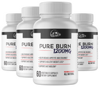 Pure Burn 1200mg Dietary Supplement - 4 Bottles 240 Capsules