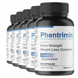 Official Phentrimin Extra Strength - 5 Bottles, 300 Capsules