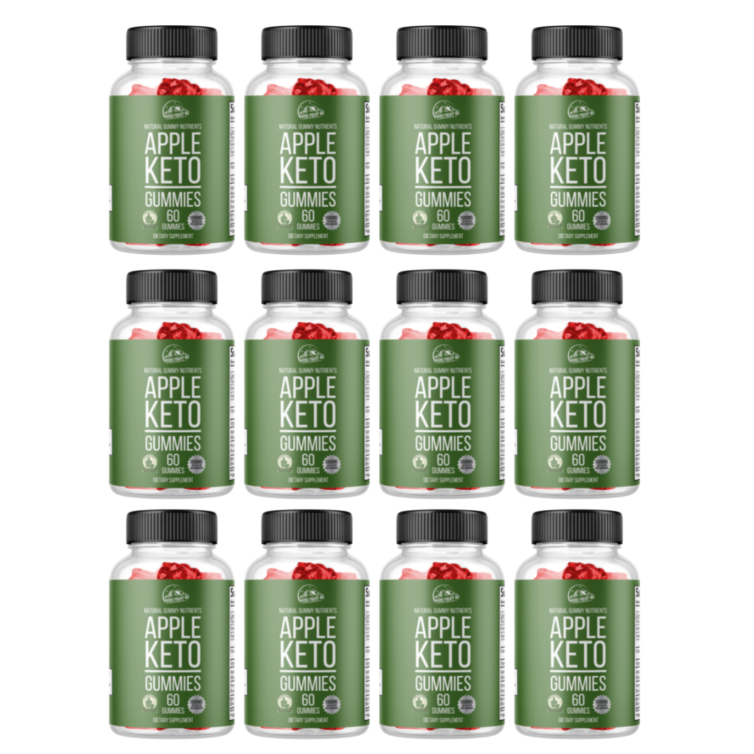 Apple Keto Dietary Supplement 12 Bottles 720 Gummies