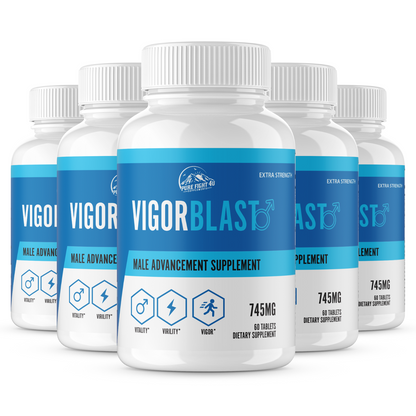 Vigor Blast Male Advancement for Strength, Endurance, & Vitality 5 Bottles 300 Tablets