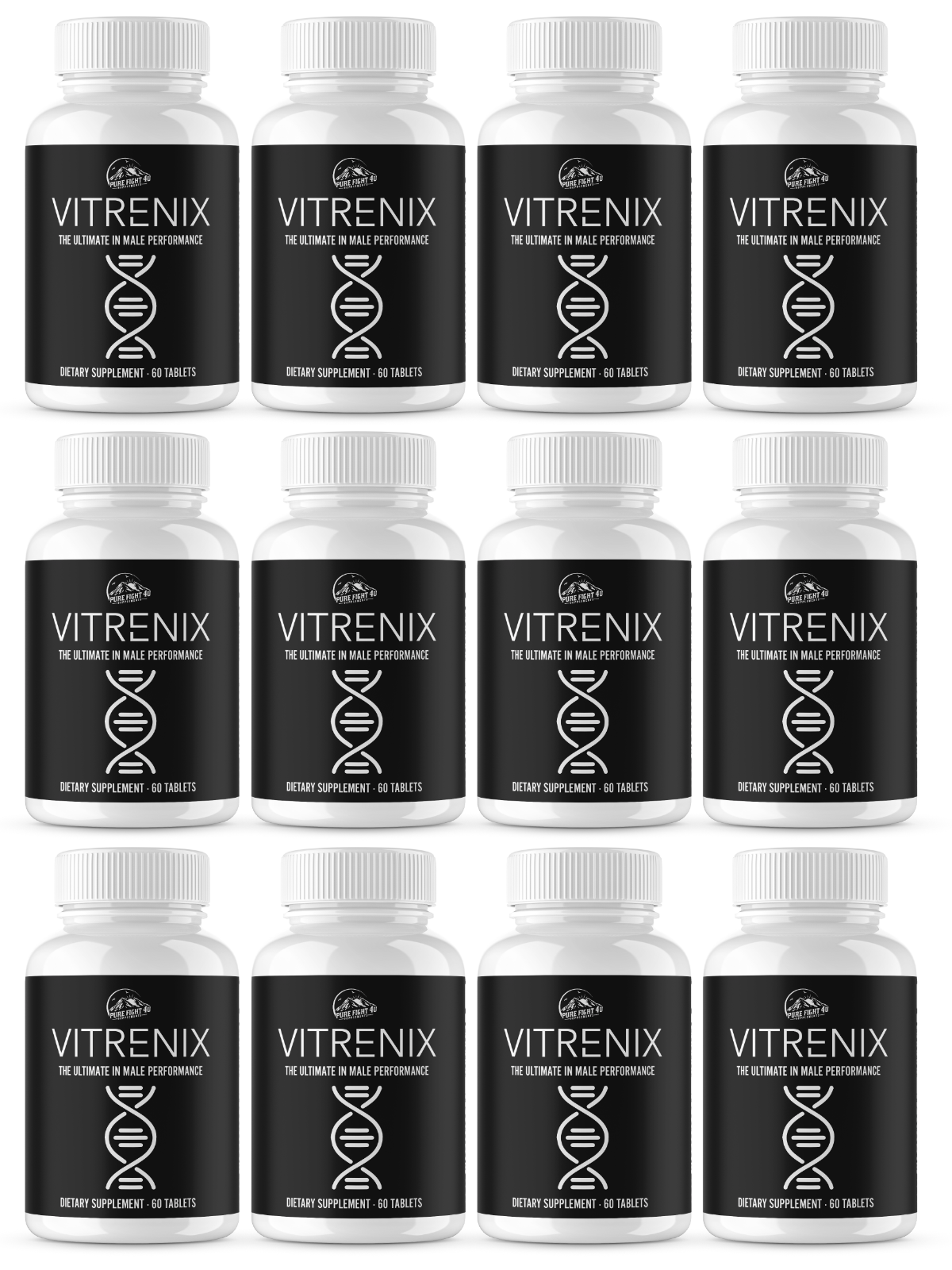 Vitrenix - The Ultimate in Male Performance Dietary Supplement 12 Bottles 720 Tablets