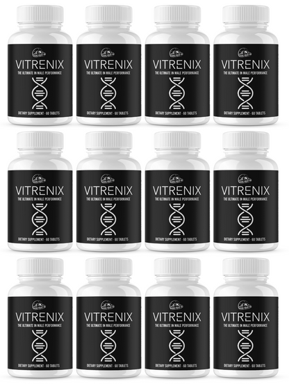 Vitrenix - The Ultimate in Male Performance Dietary Supplement 12 Bottles 720 Tablets