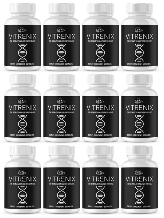 Vitrenix - The Ultimate in Male Performance Dietary Supplement 12 Bottles 720 Tablets