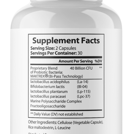 HEALTHY GUT FLORA SUPPORT {40 Billion CFU)