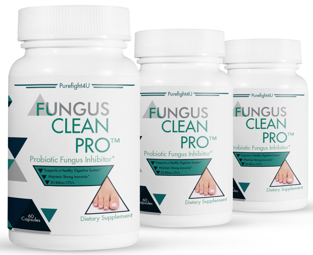 FUNGUS CLEAN PRO Toenail Care - 3 Bottles 180 Vegetarian Capsules