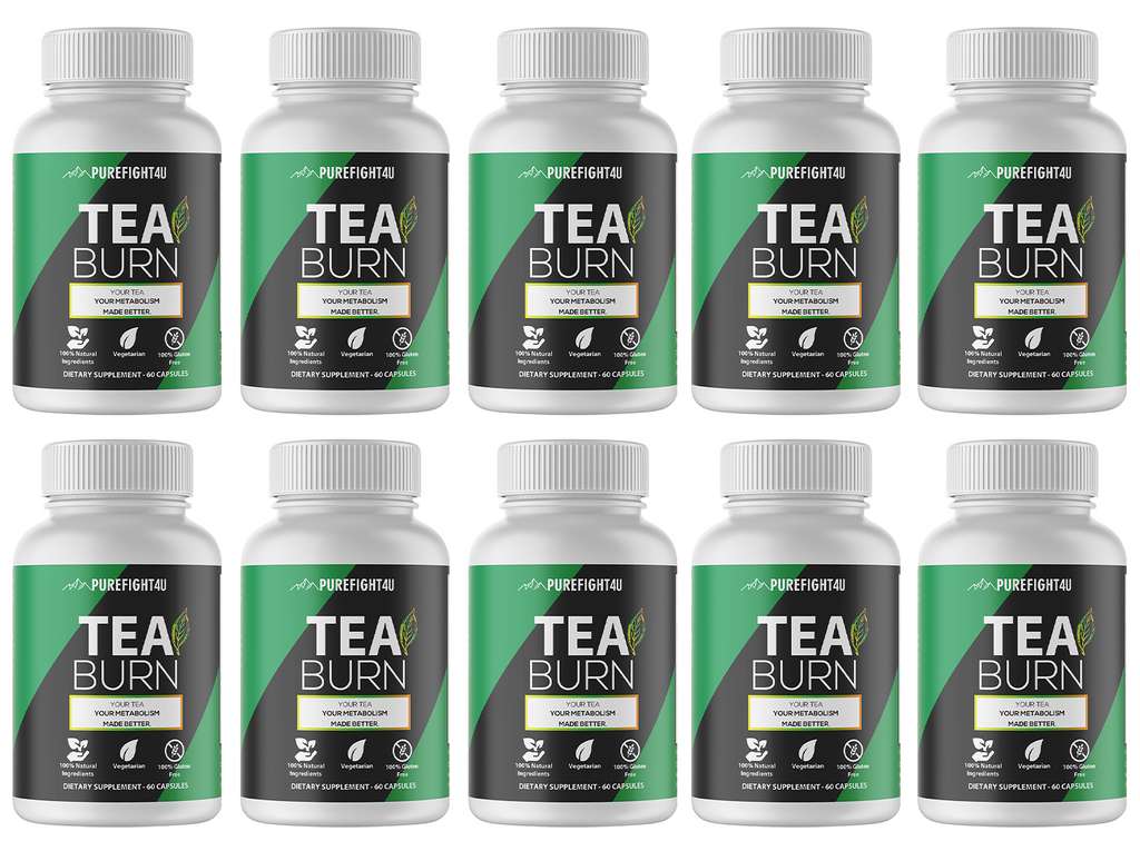 Tea Burn Dietary Supplement 10 Bottles 600 Capsules