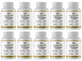 Ginkgo Biloba+Red Panax Ginseng Premium Green Superfood -10 Bottles 600 Capsules