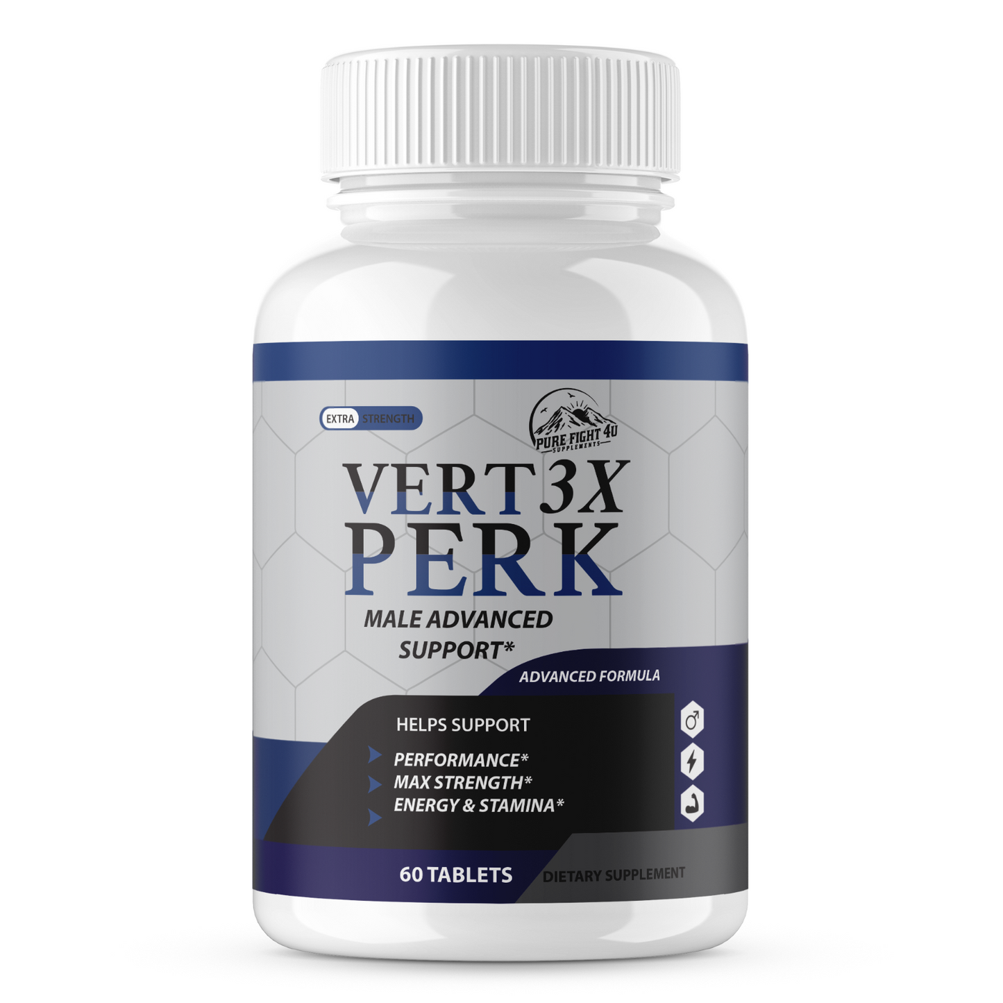 Vert3x Perk - Male Advanced Support for Maximum Support & Performance 60 Tablets