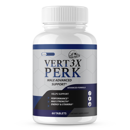 Vert3x Perk - Male Advanced Support for Maximum Support & Performance 60 Tablets