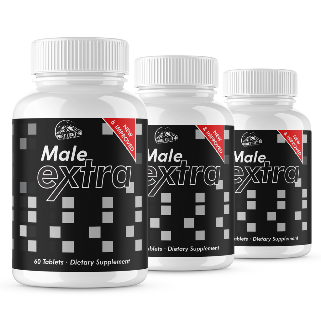 Male Extra for Powerful Testosterone Booster for Maximum Performance 3 Bottles 180 Tablets
