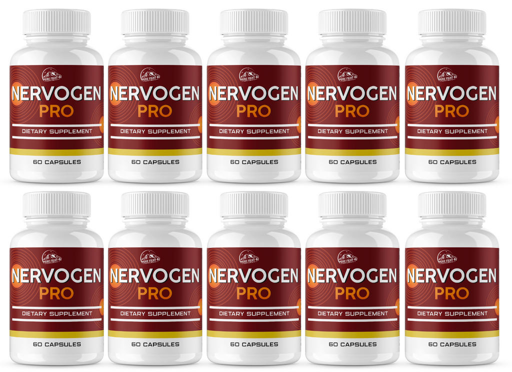 Nervogen Pro Dietary Supplement - 10 Bottles 600 Capsules