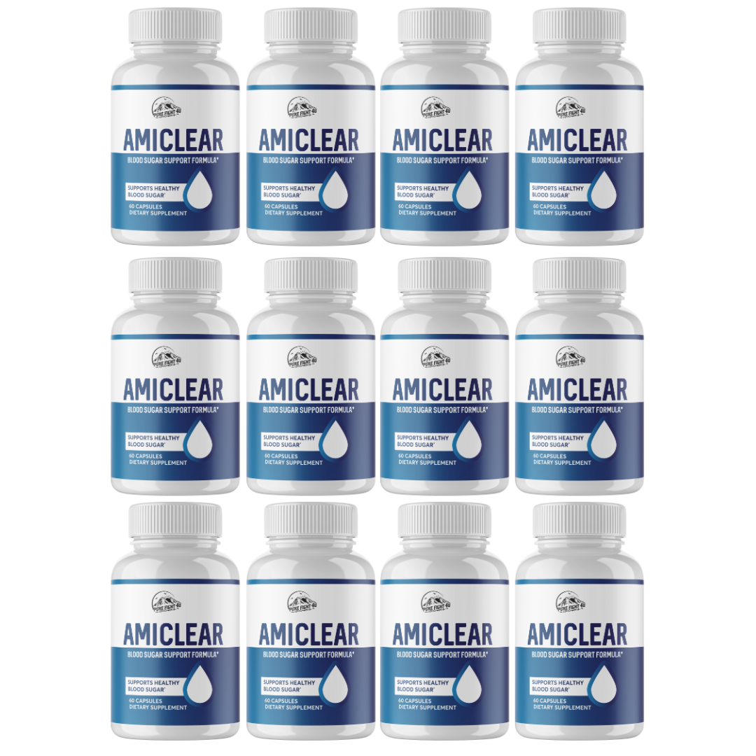 AMICLEAR Blood Sugar Support Supplement Formula - 12 Bottles 720 Capsules