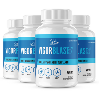 Vigor Blast Male Advancement for Strength, Endurance, & Vitality 4 Bottles 240 Tablets