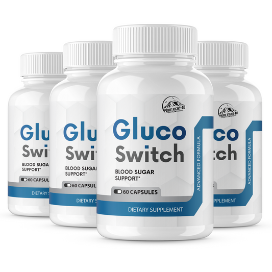 Gluco Switch Blood Sugar Support 4 Bottles 240 Capsules